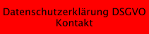 Datenschutzerklärung DSGVO Kontakt